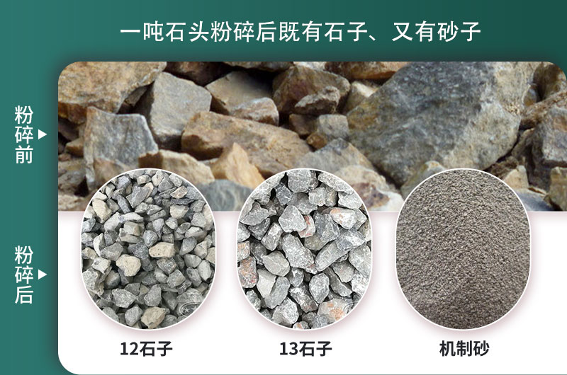 一噸石頭能出多少噸石子，石子破碎設(shè)備有哪些